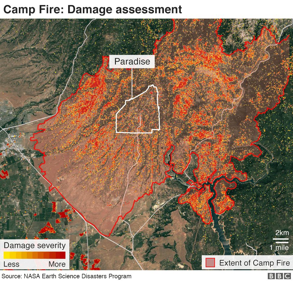 Paradise California Fire Map California wildfires: Thanksgiving hope from ashes of Paradise 