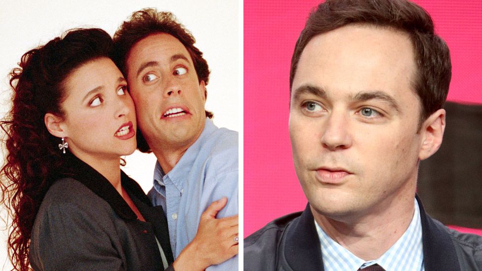 Seinfeld (left) and Jim Parsons from The Big Bang Theory