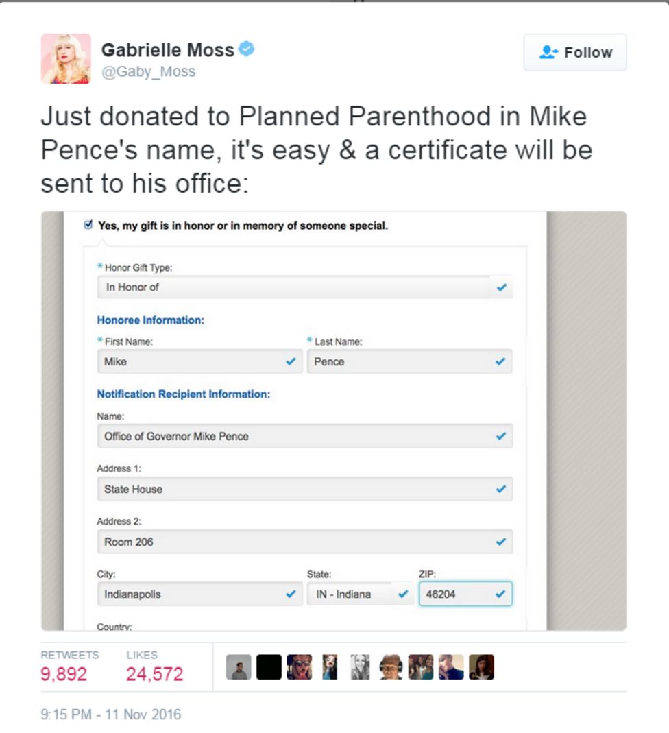 US election 2016 'Mike Pence' gifts to Planned Parenthood surge BBC News