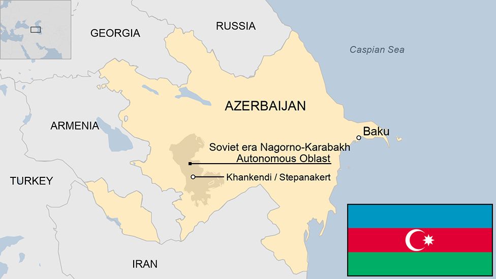 map of Azerbaijan