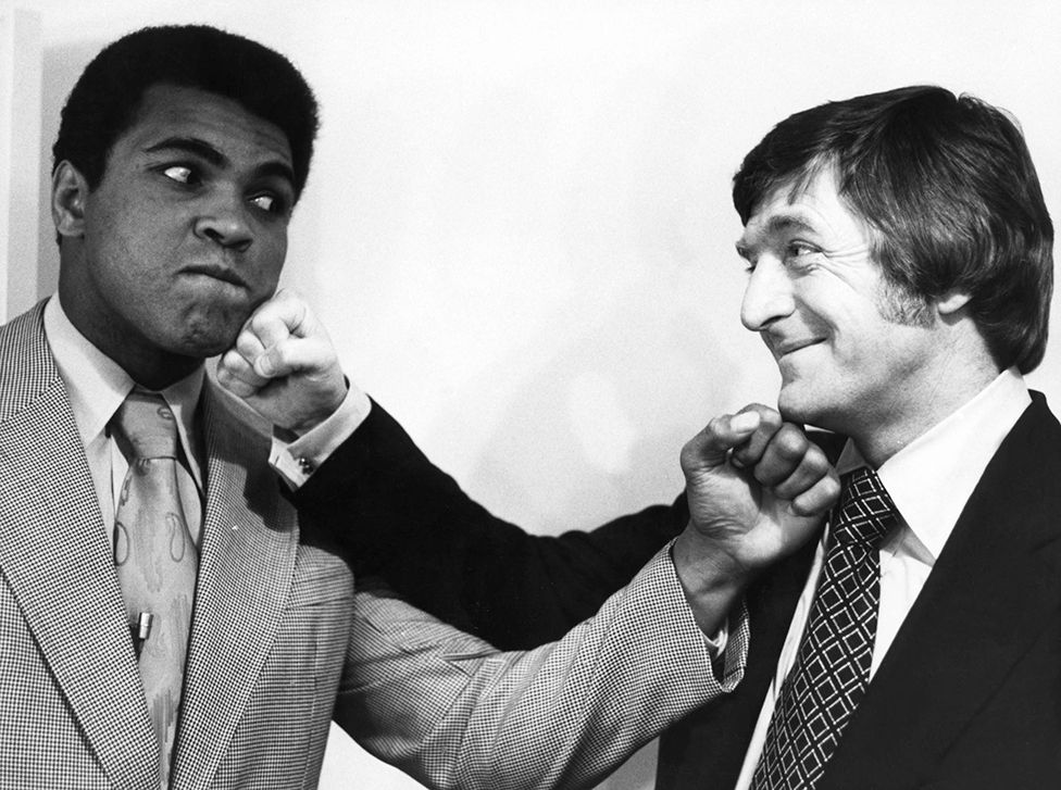 Muhammad Ali and Michael Parkinson on the Parkinson show on 7 December 1974