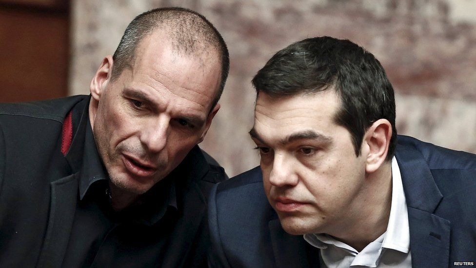 Yanis Varoufakis and Alexis Tsipras