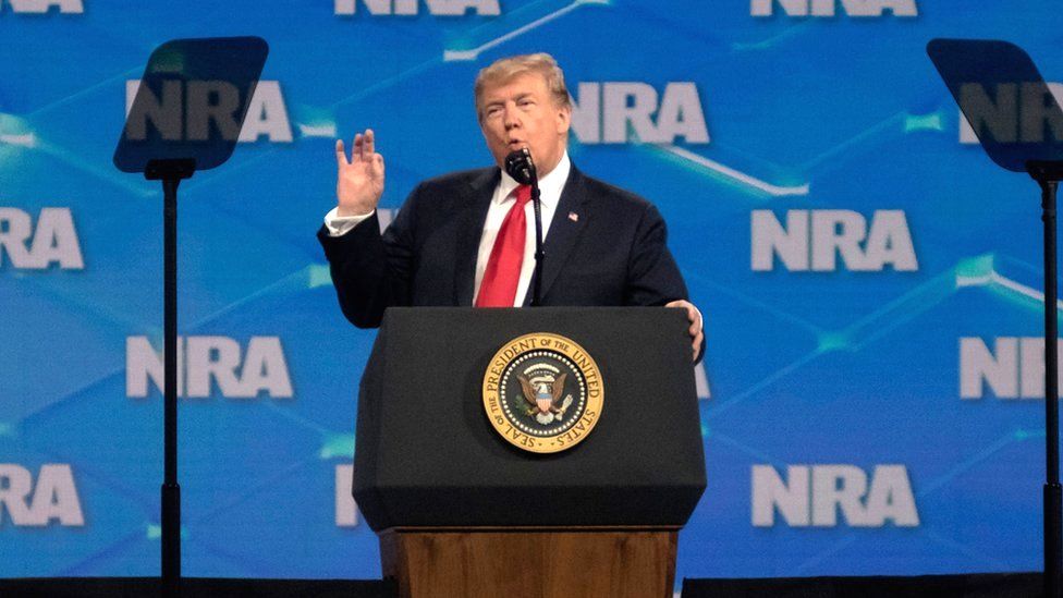 Donald Trump at NRA meeting
