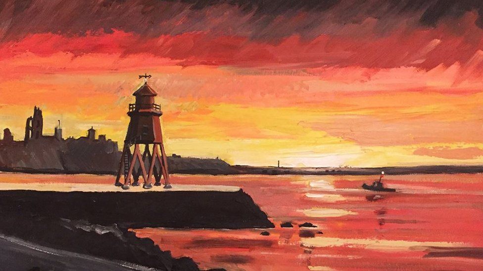 The Red Groyne by Sheila Graber