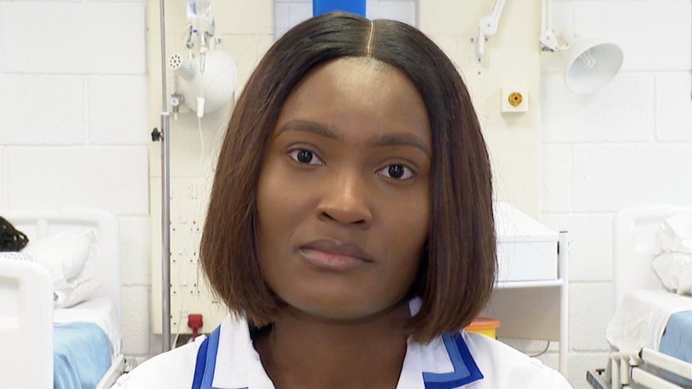 Second year student nurse Claire Akaeze