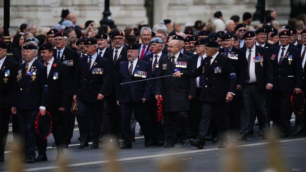 Veterans at the Cenotaph