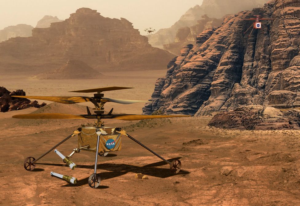 Artwork: Mars sample return helicopter