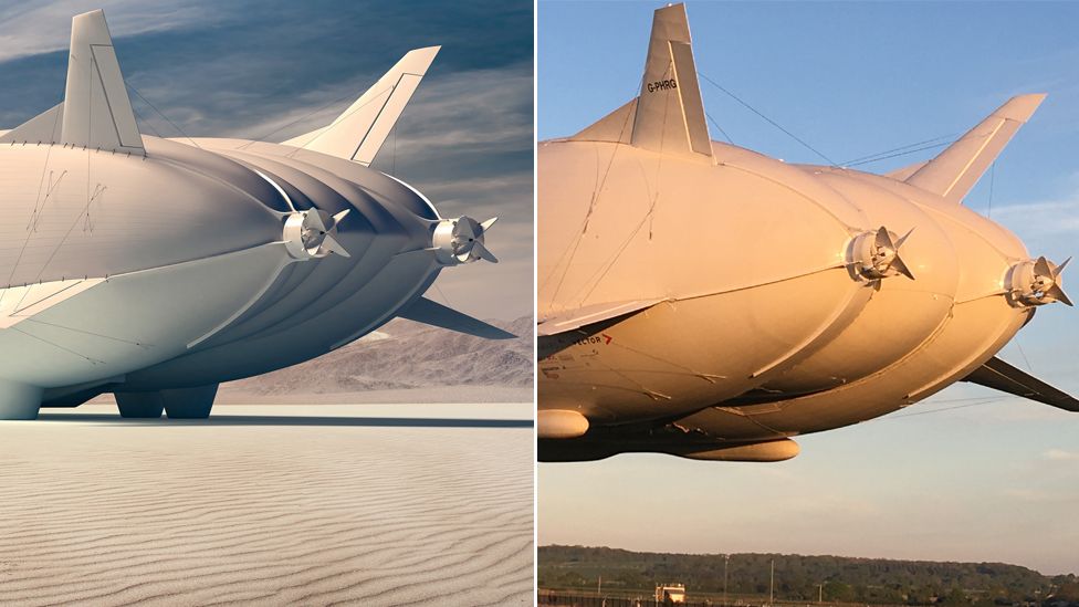 Airlander 10: World's longest aircraft to get longer - BBC News