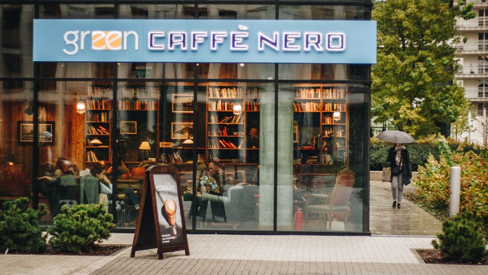 A Green Caffe Nero shop
