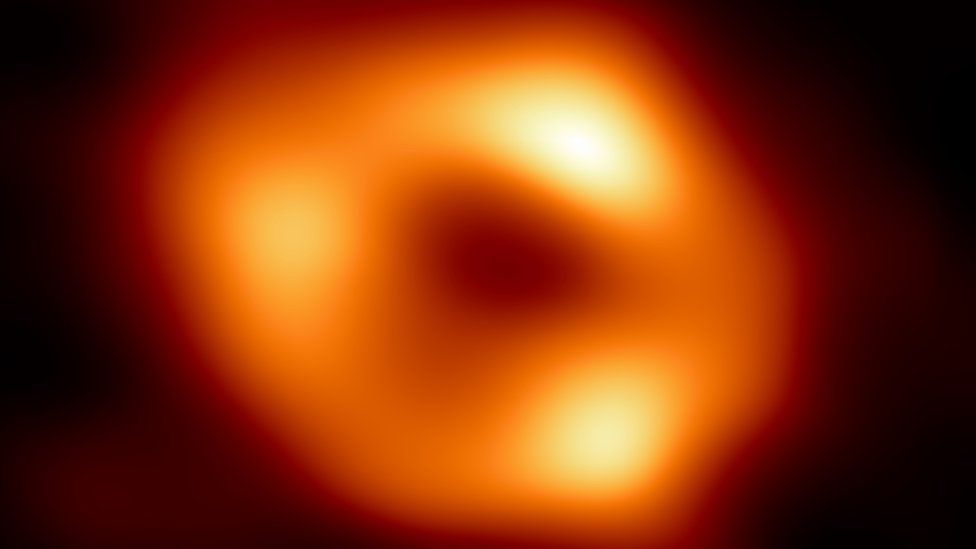 Ein reales Bild des supermassiven schwarzen Lochs im Zentrum unserer eigenen Galaxie