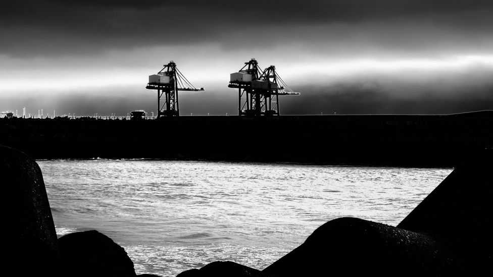 Port Talbot docks view