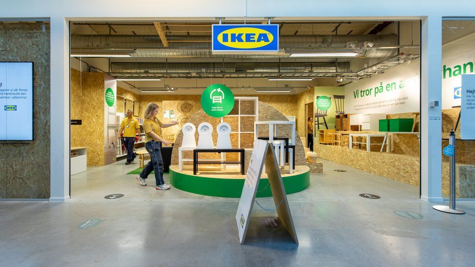 Всплывающий магазин секонд-хенд Ikea