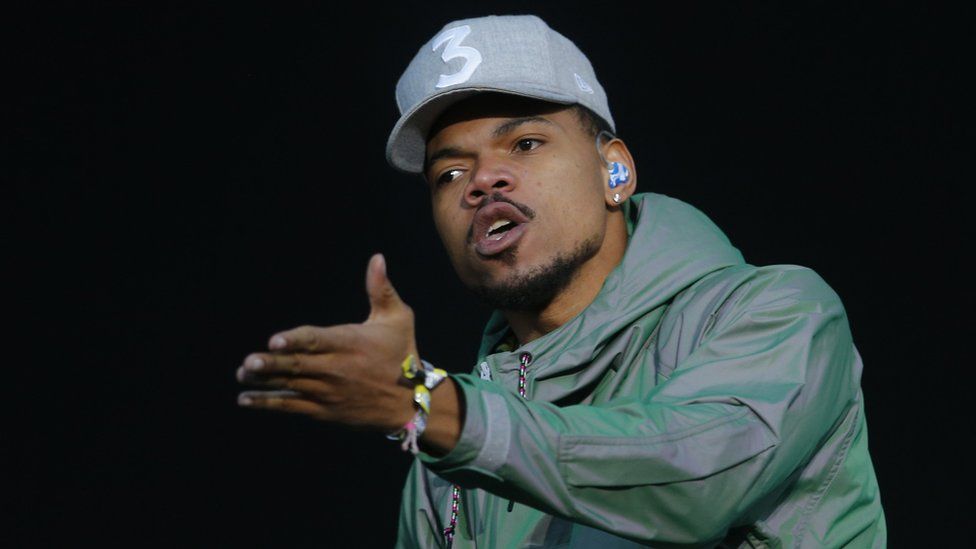 Chance the Rapper performs during the four day music festival Lollapalooza Chile 2018