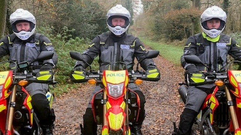 Thames Valley Police's Joint Operations Roads Policing Unit off-road bike team