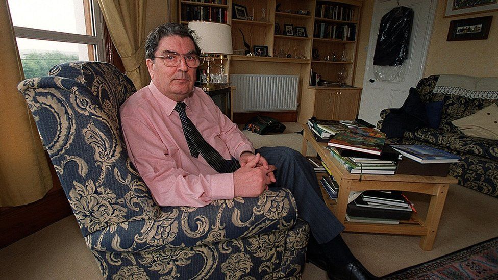 John Hume pictured at home in 2000