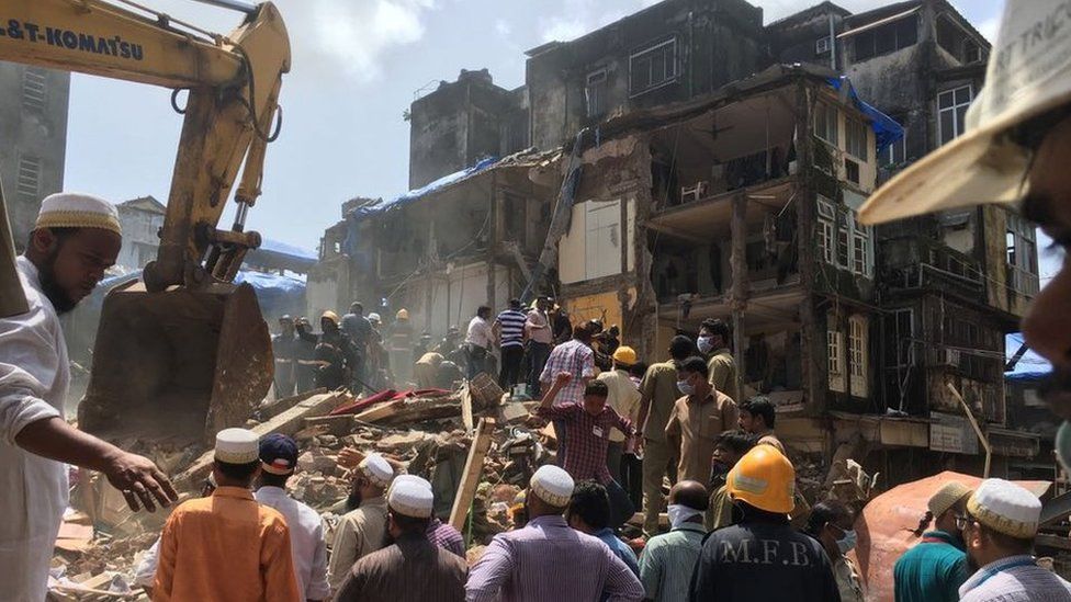 Building collapse in Mumbai on 31 August