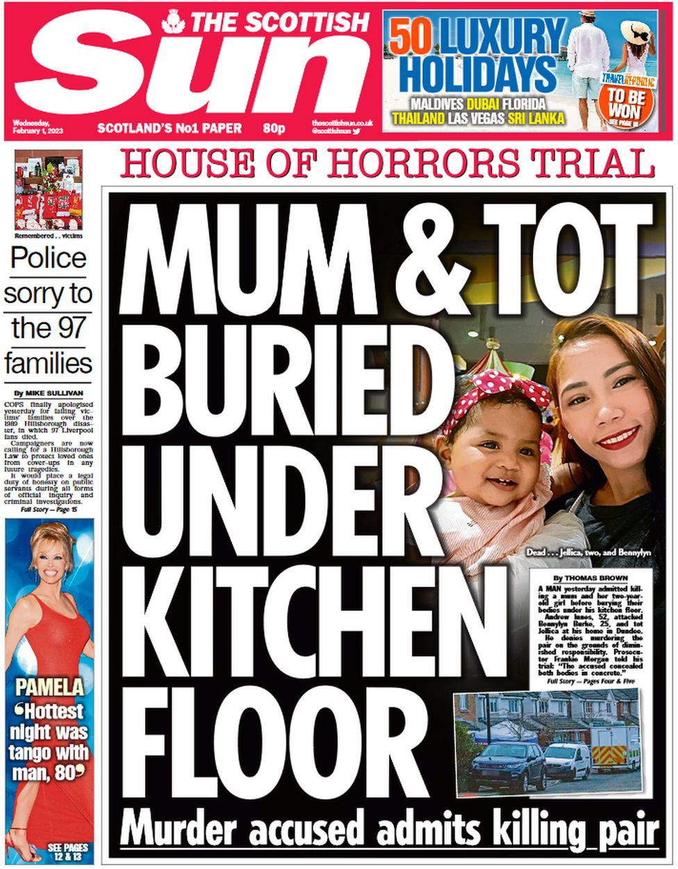 Scotland's Papers: Mum And Daughter Murder Trial And Homelessness ...