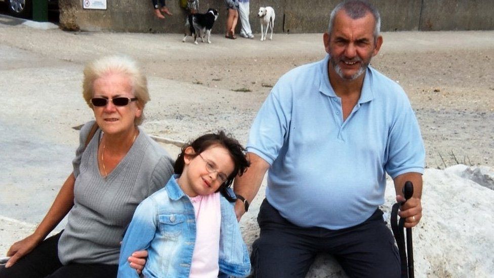 Ellie Butler and her grandparents Neal and Linda Gray