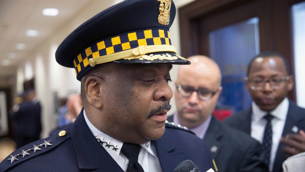 Chicago Police Chief Eddie Johnson. 13 April 2014