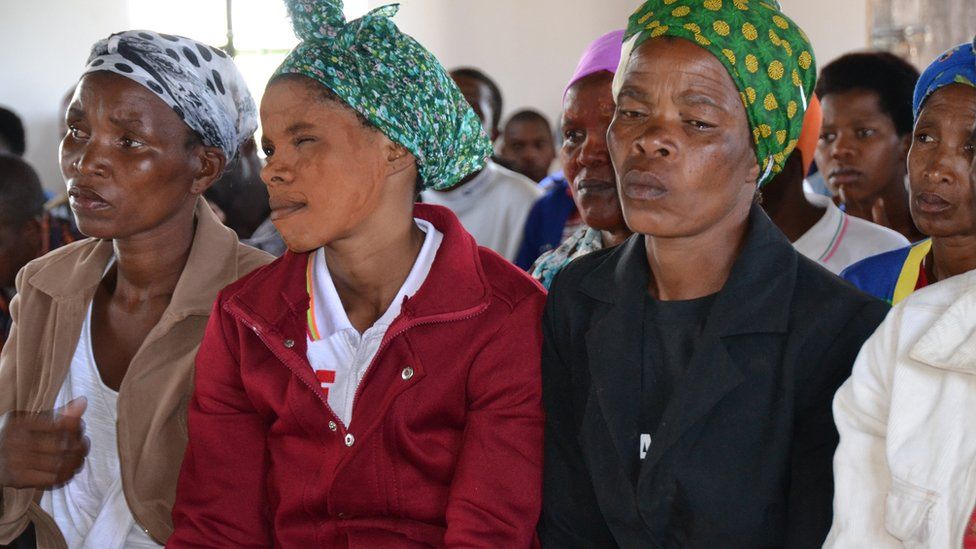Villagers attend a meeting in Xolobeni, Eastern Cape