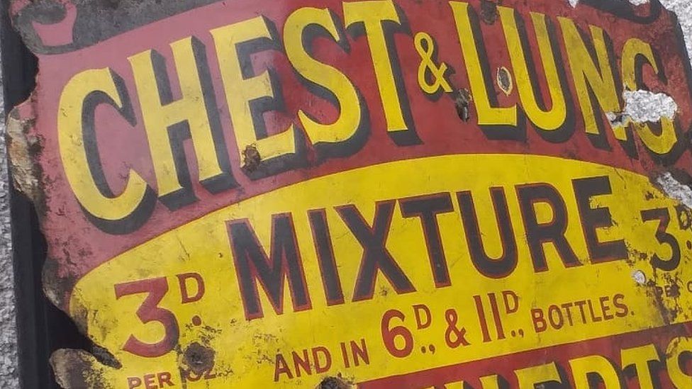 Sign from 1900s found by Steven Matts
