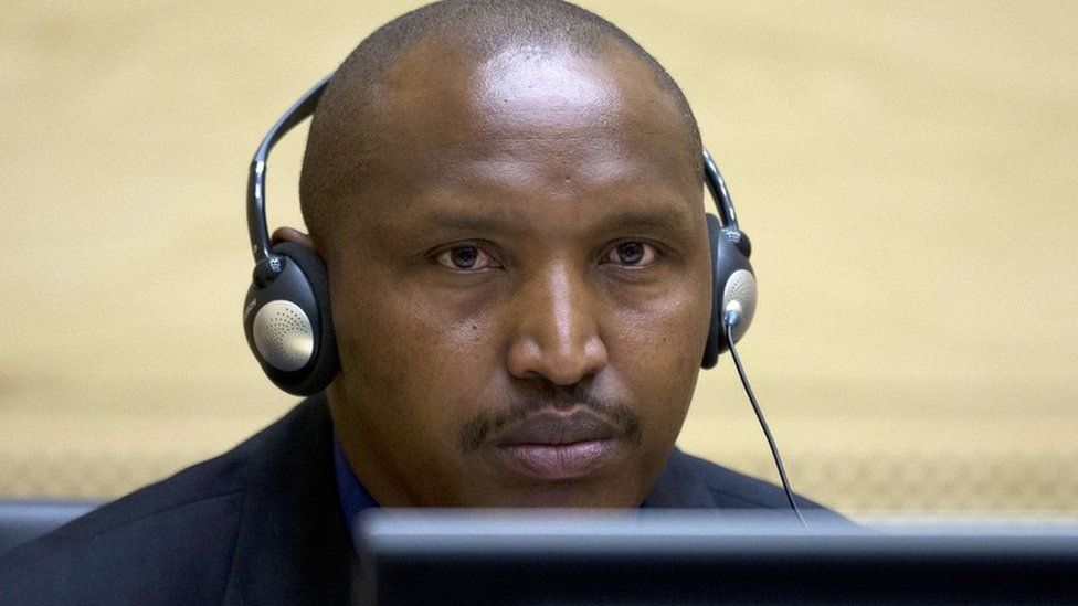 Rwandan-born Congolese warlord Bosco Ntaganda is seen during his first appearance before judges of the International Criminal Court in The Hague, Netherlands, 26 March 2013
