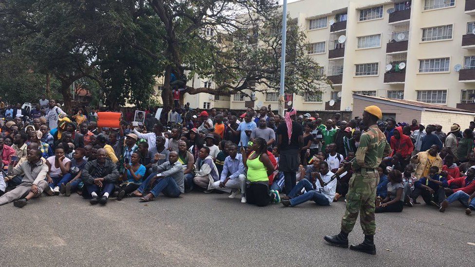Sit-in outside State House