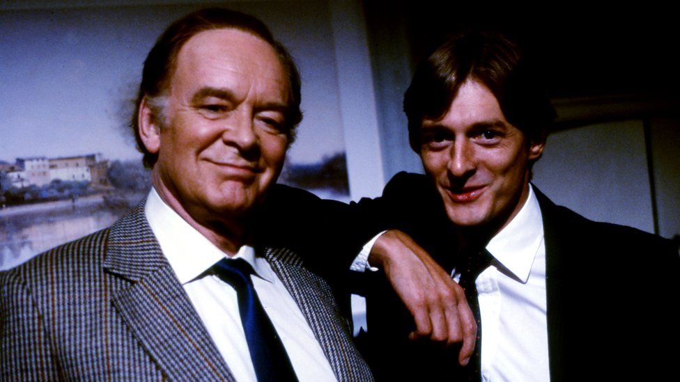 Tony Britton as Dr. Toby Latimer with Nigel Havers as Dr. Tom Latimer. Sitcom starring Tony Britton and Nigel Havers.