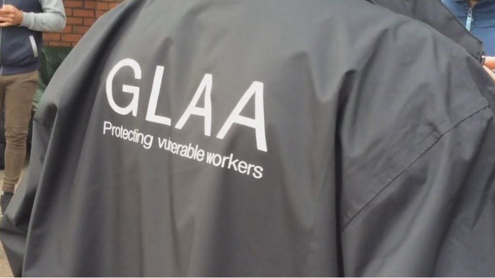 Officer's jacket with GLAA written on the back