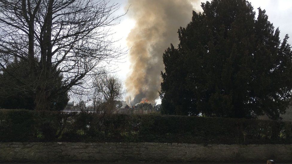 Fire at North Wales Hospital, Denbigh