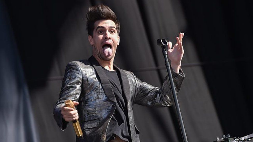 Panic! at the Disco's Brendon Urie on stage