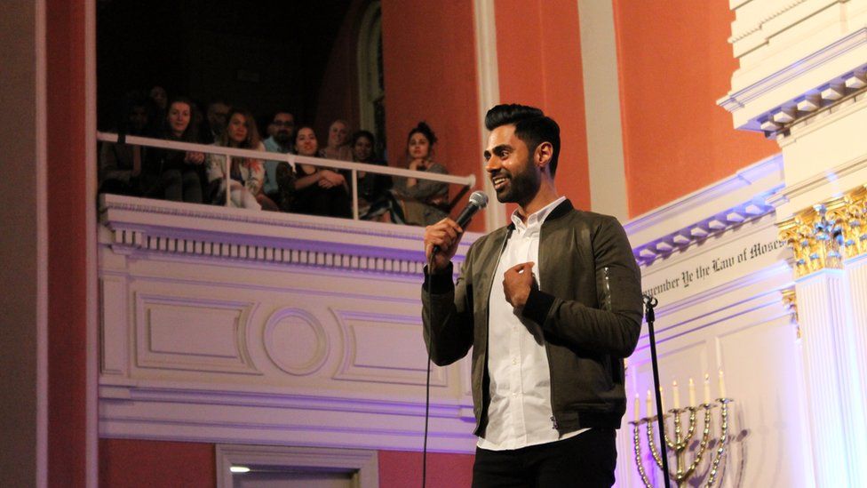 Hasan Minhaj of Comedy Central performs in Washington D.C.
