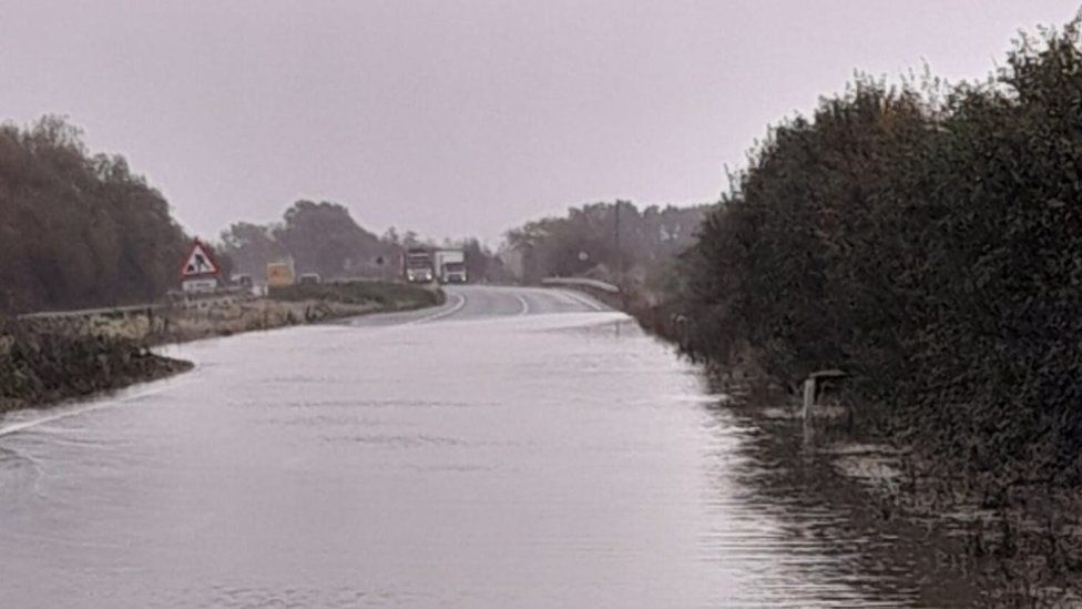 Flooded Somerset A303 reopens earlier than expected BBC News