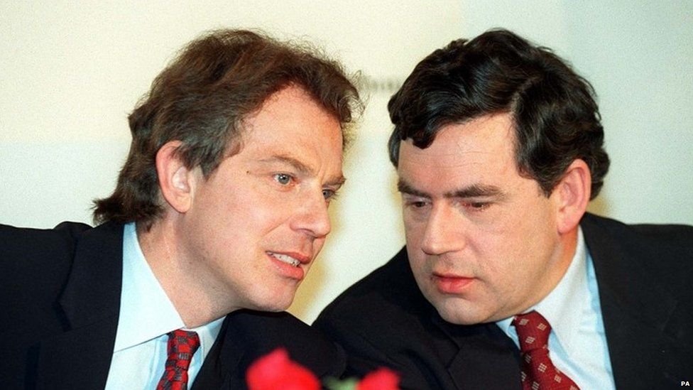 Tony Blair and Gordon Brown in 1996