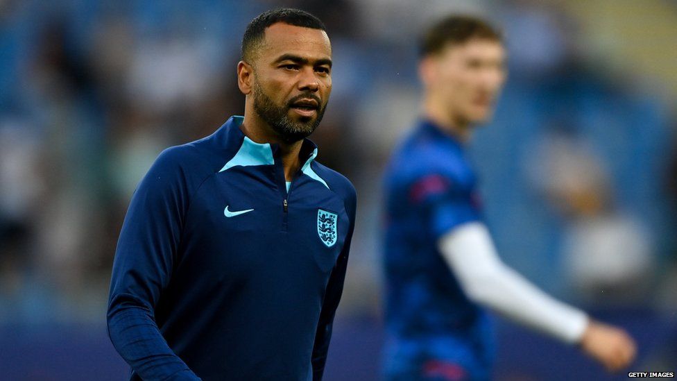 Ashley Cole coaching England Under-21s