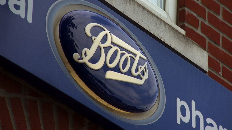 Boots sign outside store