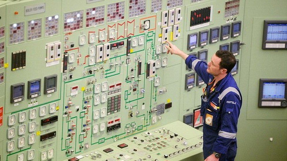 Inside Hunterston B nuclear power station