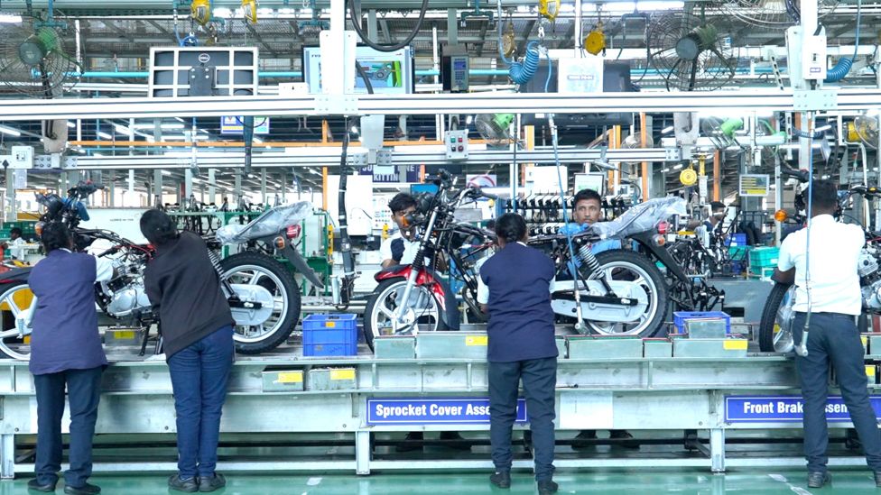 Women working in a factory in Hosur