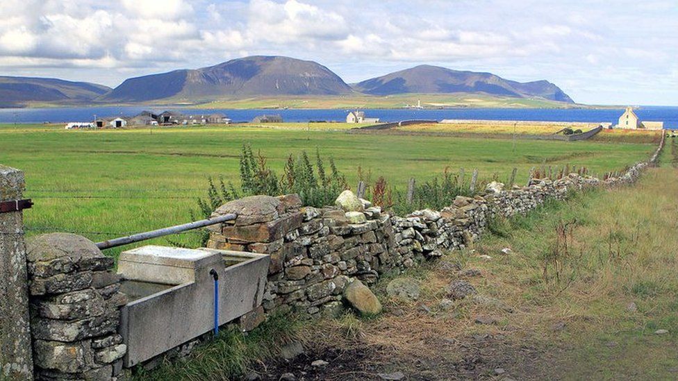 Looking across to Hoy