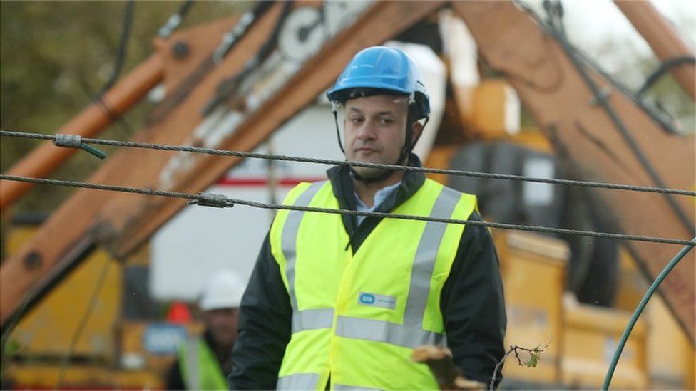 Leo Varadkar was speaking during a visit to areas damaged during storm Ophelia in County Kildare