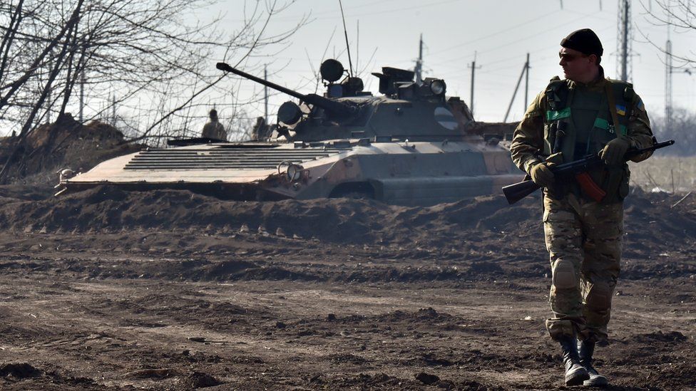 Ukrainian army near Donetsk, 11 Mar 15