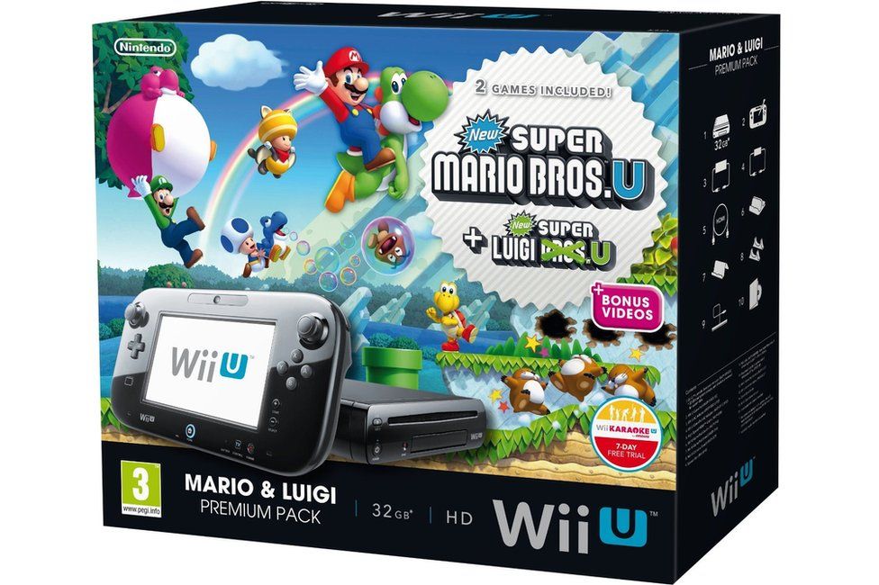 Nintendo Wii U 32GB Black Console Deluxe Bundle -  Israel