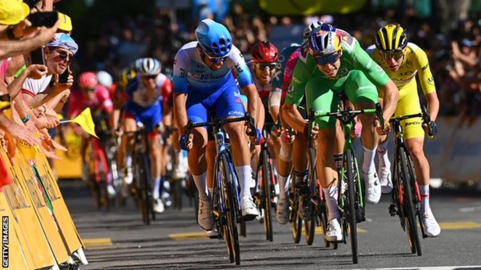 Tour de France 2022: Wout van Aert wins stage eight as Tadej Pogacar ...