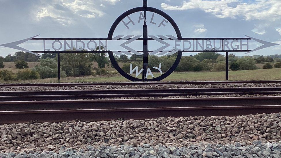 York railway sign restored at request of maker's family BBC News