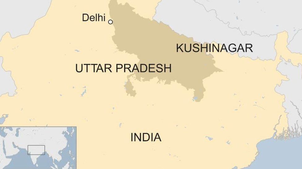 Map of Kushinagar, Uttar Pradesh