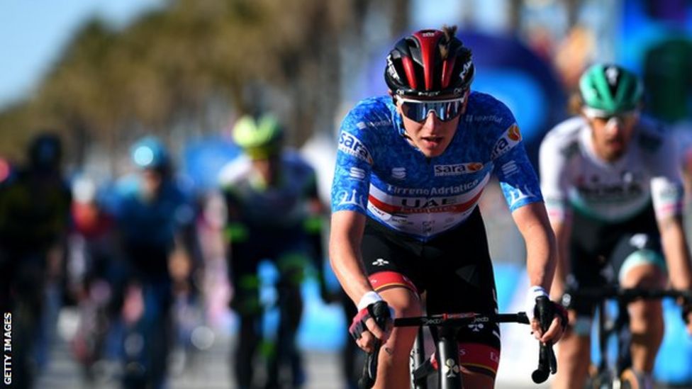 Tirreno-Adriatico: Mads Wurtz Schmidt wins stage six as Tadej Pogacar ...