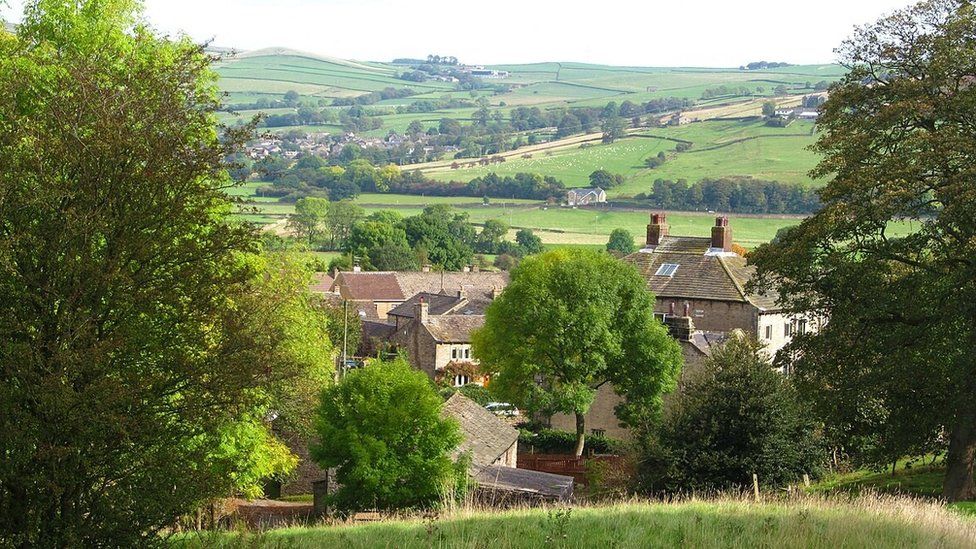 View of Cononley village