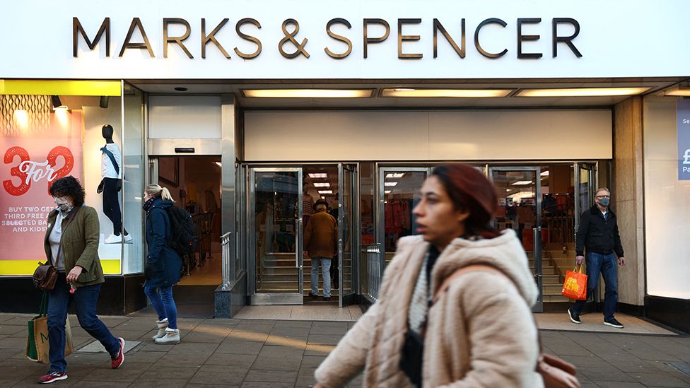 M&S warns of 'gathering storm' as shoppers squeezed - BBC News