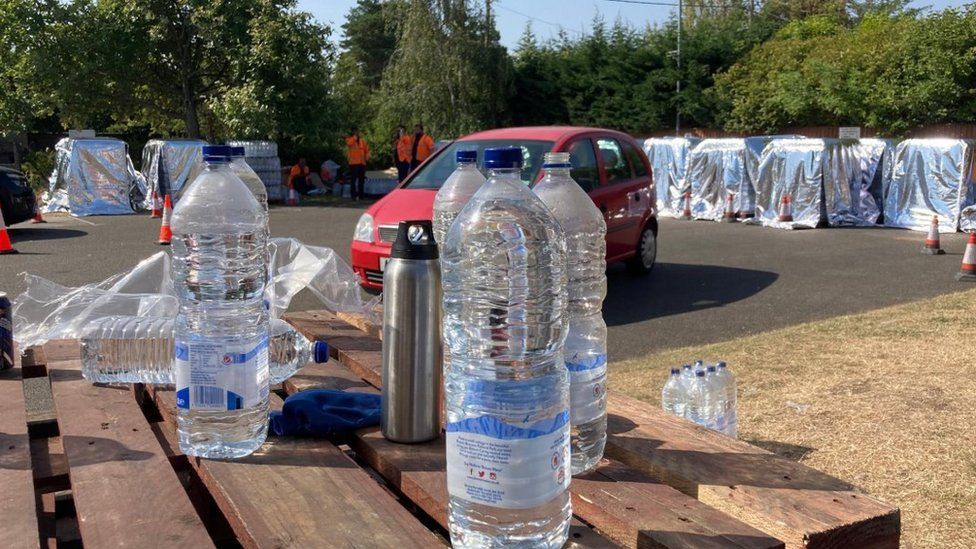 Water station set up in South Wootton