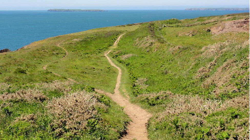 The Pembrokeshire coast path